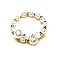 Ringe Coscia Perle Dame Le Lune in Gelbgold Perla LLRN2158.1